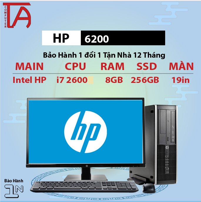 Máy Tính Văn Phòng HP  chip I7 + Màn Hình 22 inch Full HD