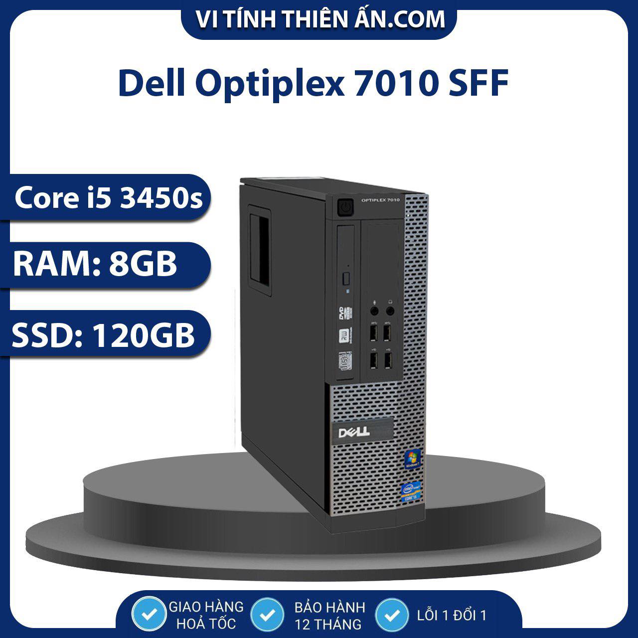 Máy tính văn phòng Dell 7010 SFF chip i5 3470s