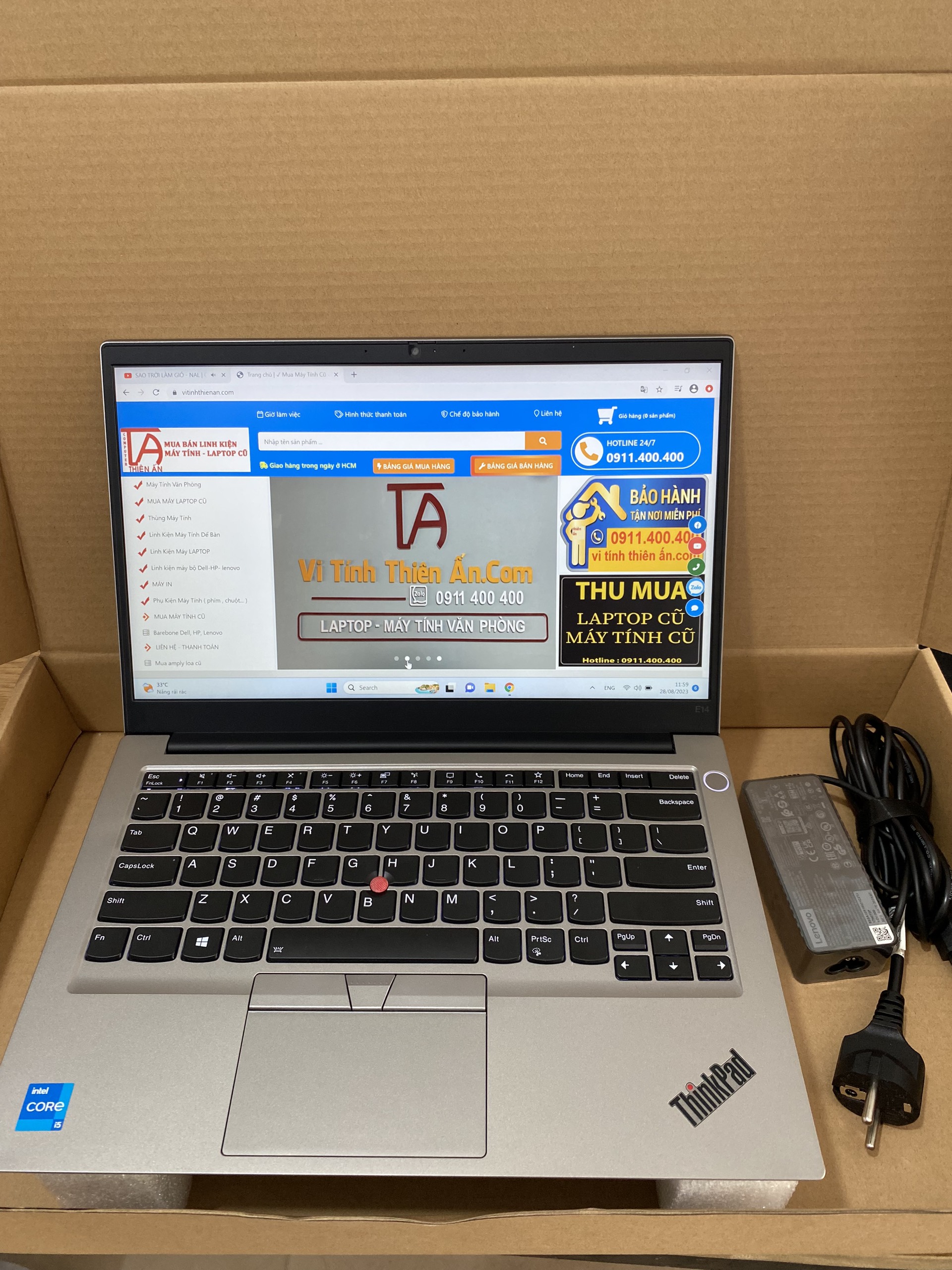 Laptop Lenovo Thinkpad E14 GEN 2 Core i5-1135G7/8Gb/256Gb SSD/ Màn hình 14 inch 