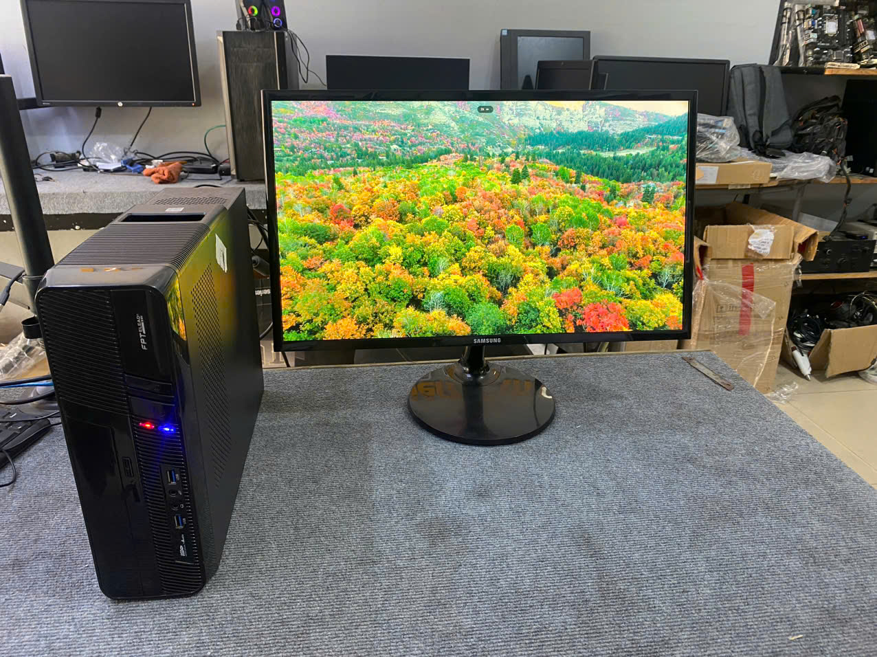 bộ máy văn phòng FPT màn hình 24 inch