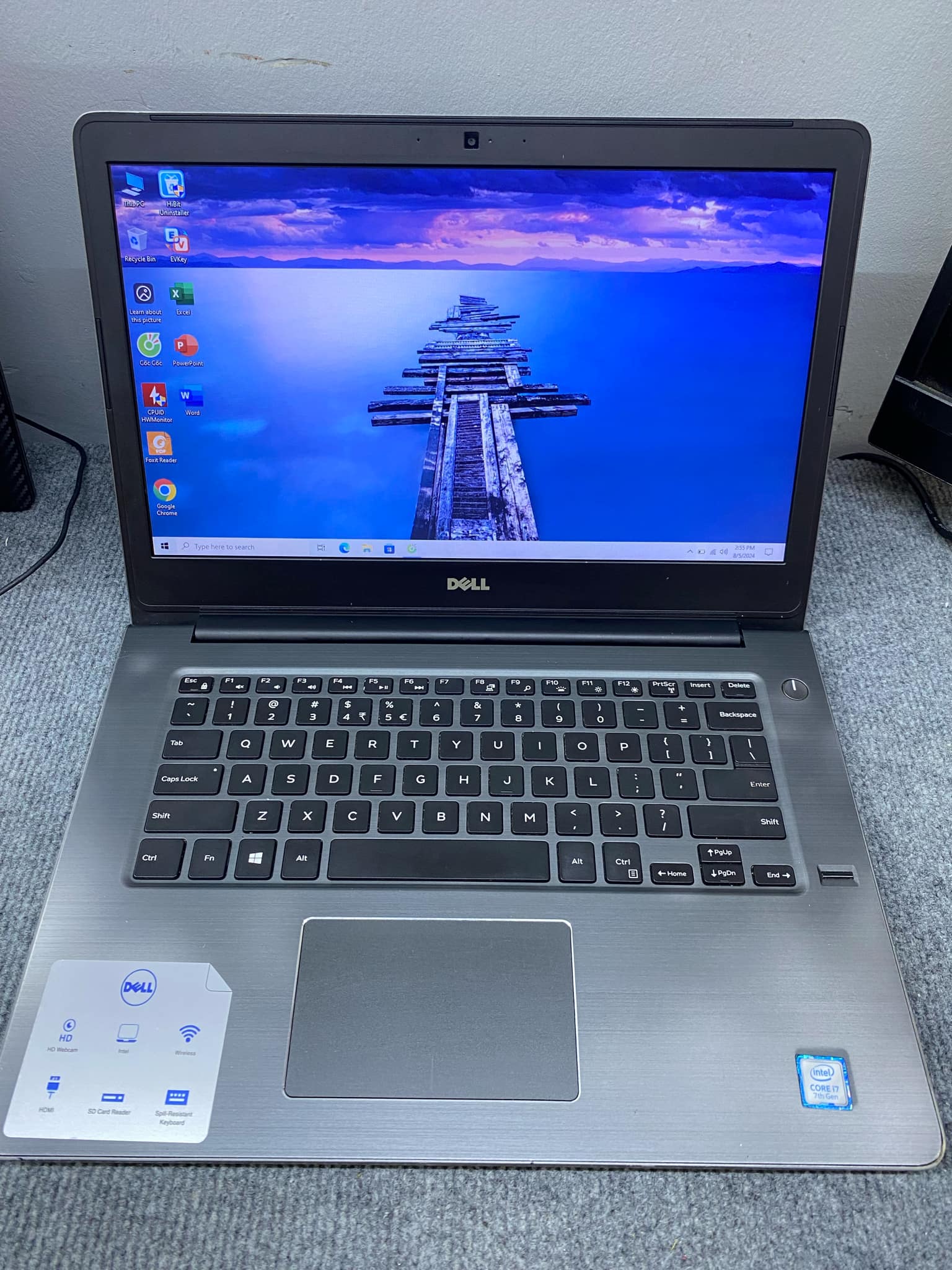 Laptop Dell Vostro 5468: i7 7500U / Ram4 8GB / SSD 240GB